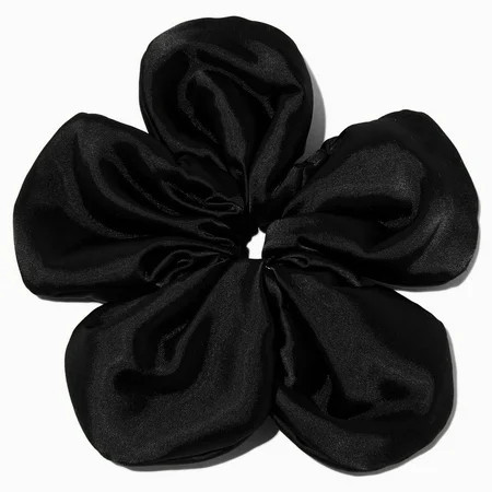 Claire s Giant Black Flower Scrunchie | Walmart (US)