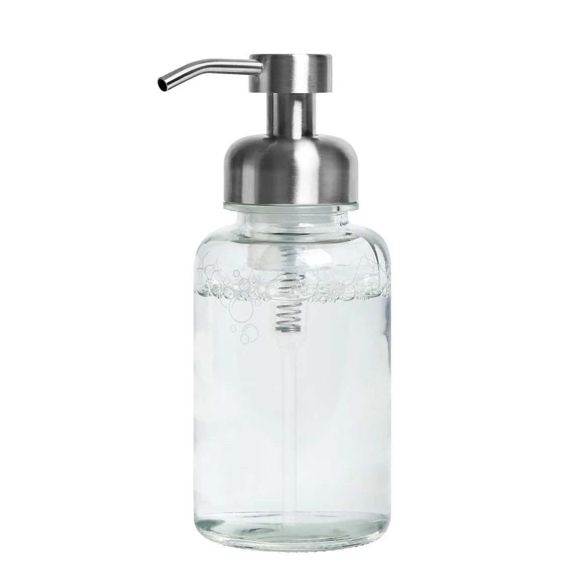 Grove Co. Reusable Glass Foaming Hand Soap Dispenser | Round Base | Grove
