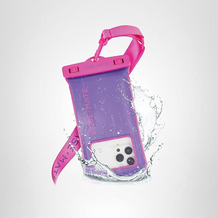 Case-Mate IP68 Waterproof Phone Pouch - Floating Waterproof Phone Case w/Crossbody Lanyard - Beac... | Amazon (US)