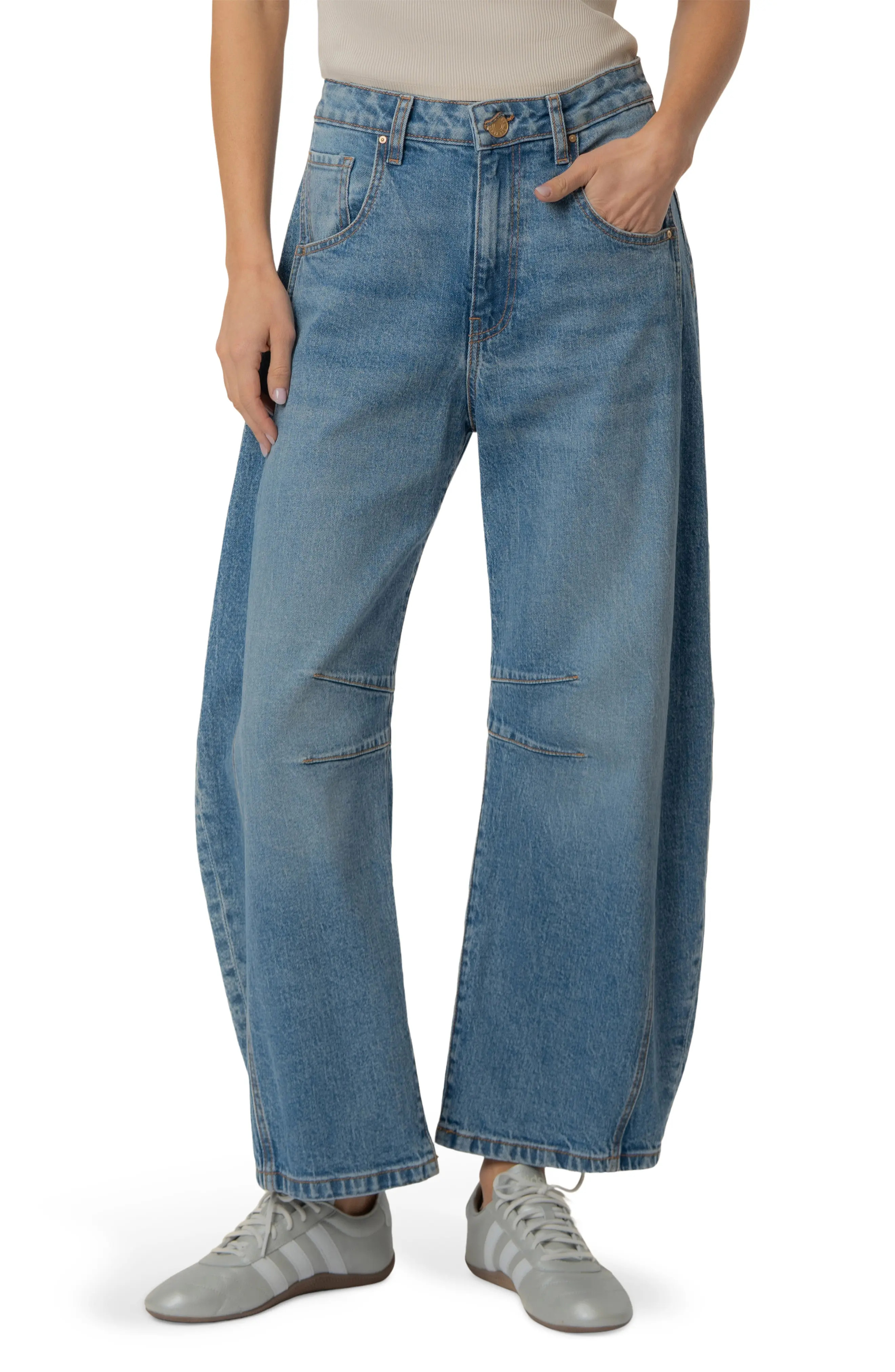 Ashlyn Baggy Barrel Leg Jeans (Women) | Nordstrom | Nordstrom