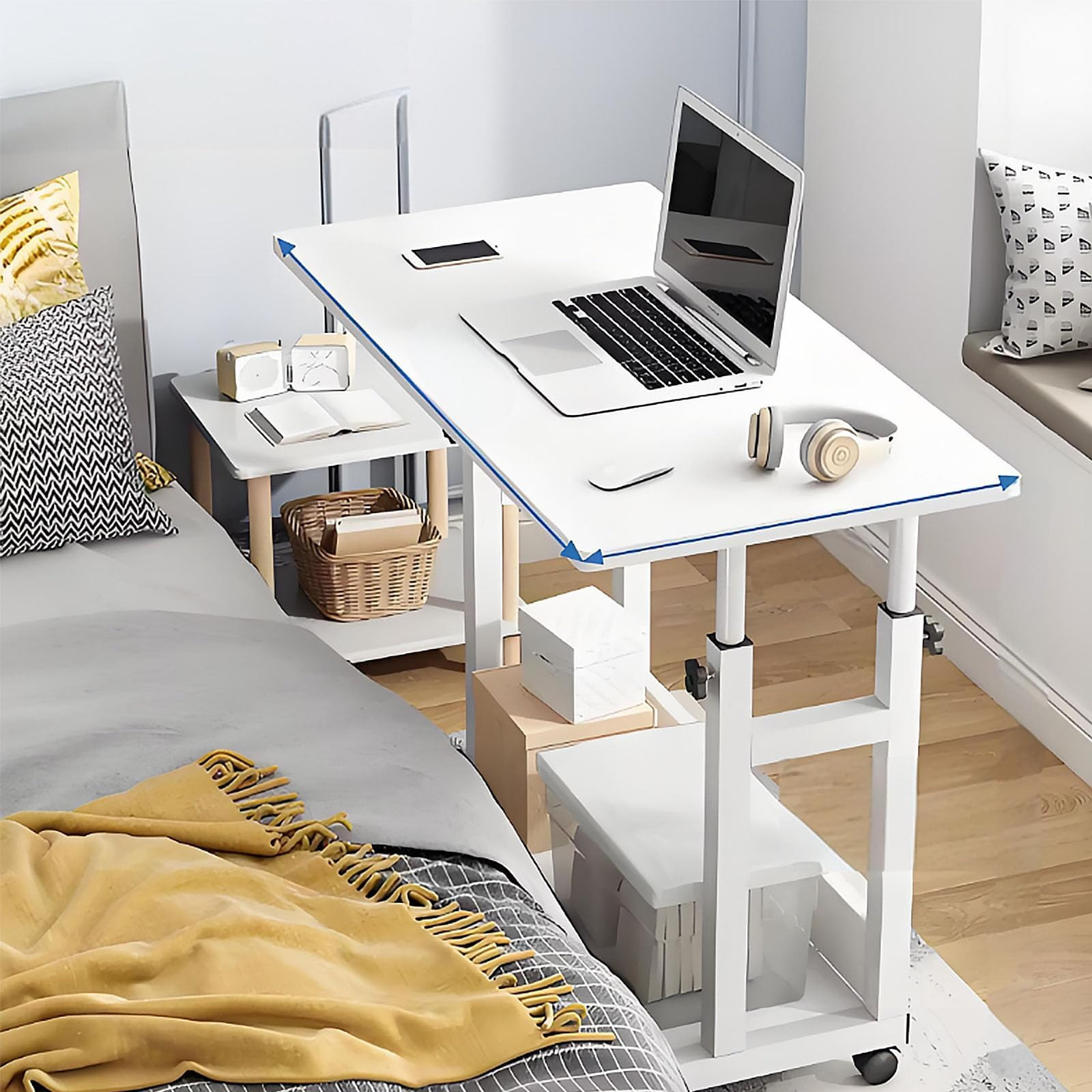 SHW Electric Height Adjustable Desk with Memory Preset, 40 x 24 Inches, White | Amazon (US)