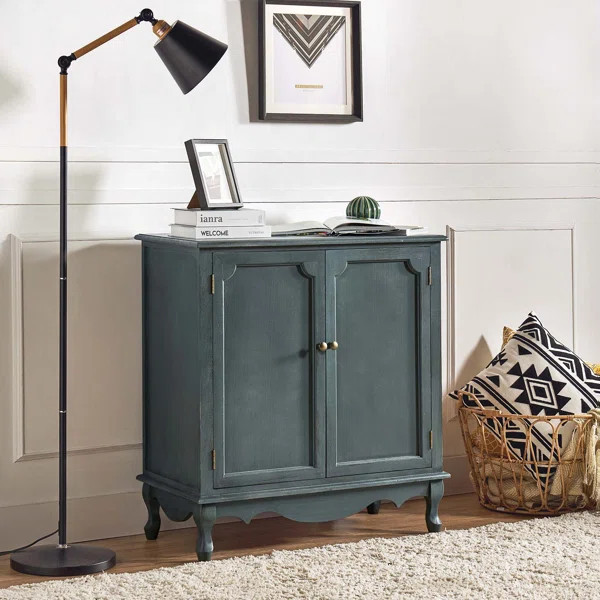 Arshawn Traditional Solid Wood 2 - Door Accent Cabinet | Wayfair North America