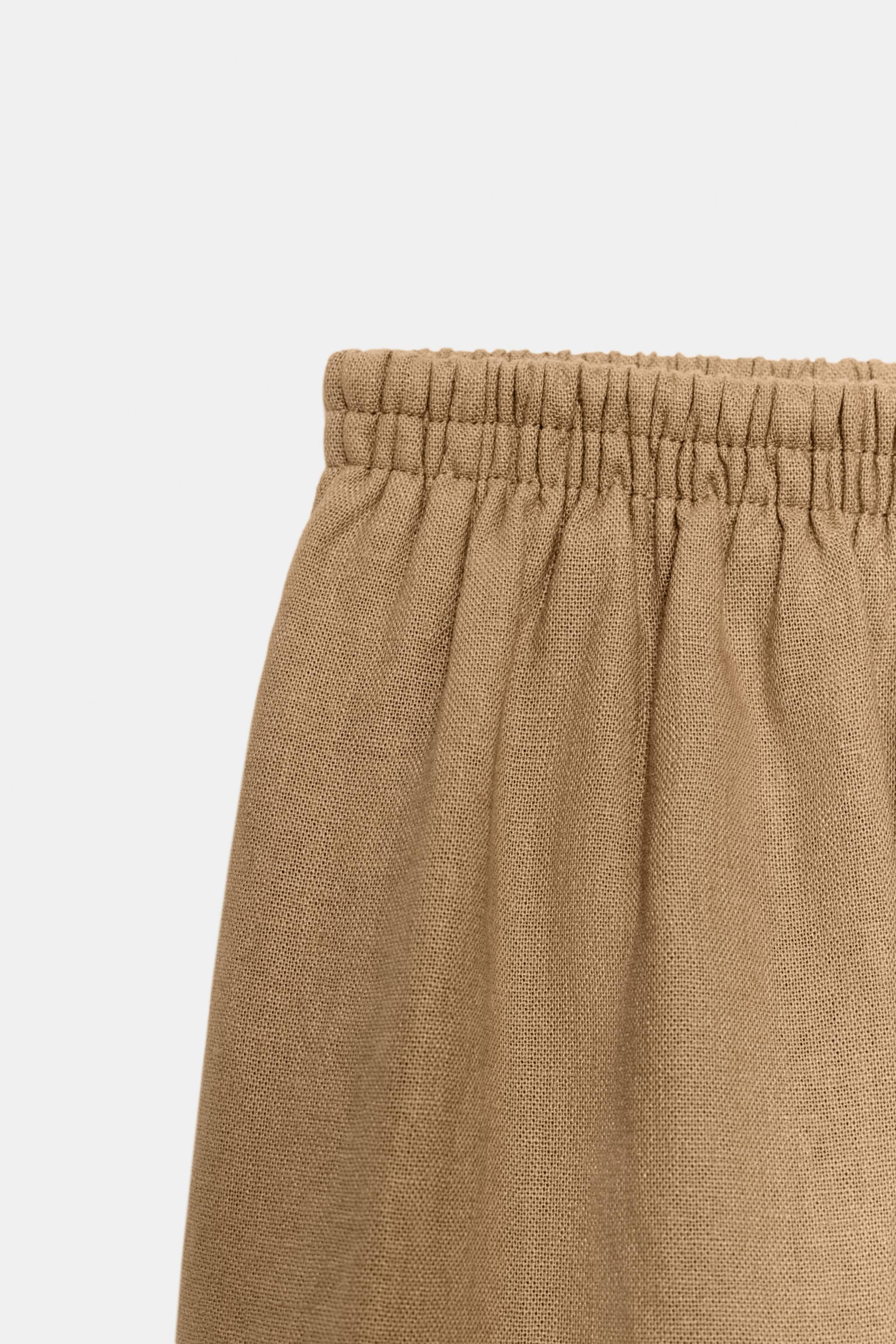 LINEN BALLOON PANTS | Zara US