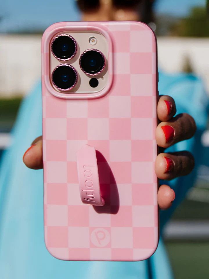 Loopy Cases - Blush Checkered | Loopy Cases