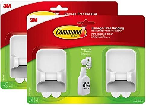 Command Spray Bottle Hangers Value Pack, 2-Hangers, 4-Large Strips (17009-HW2ES) (2) | Amazon (US)