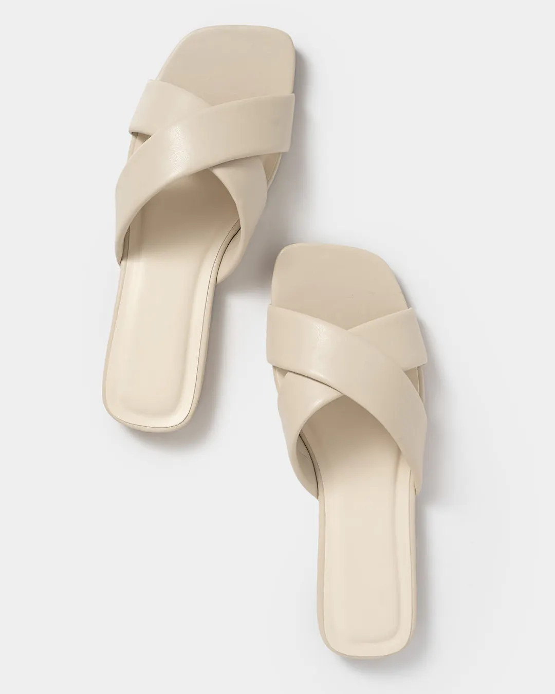 Julez Criss Cross Sandals - Bone | VICI