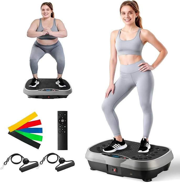 ALSO GO Vibration Plate Exercise Machine, 10 Preset Modes & 200-Level Vibration Platform for Weig... | Amazon (US)