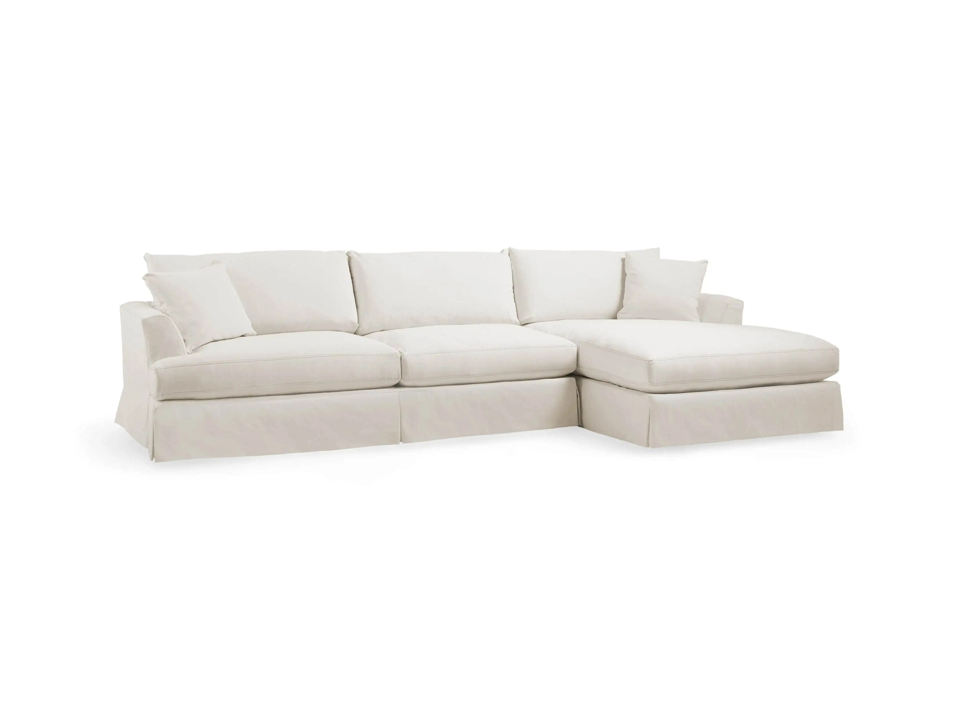 Emory Slipcovered Two Piece Sectional | Arhaus