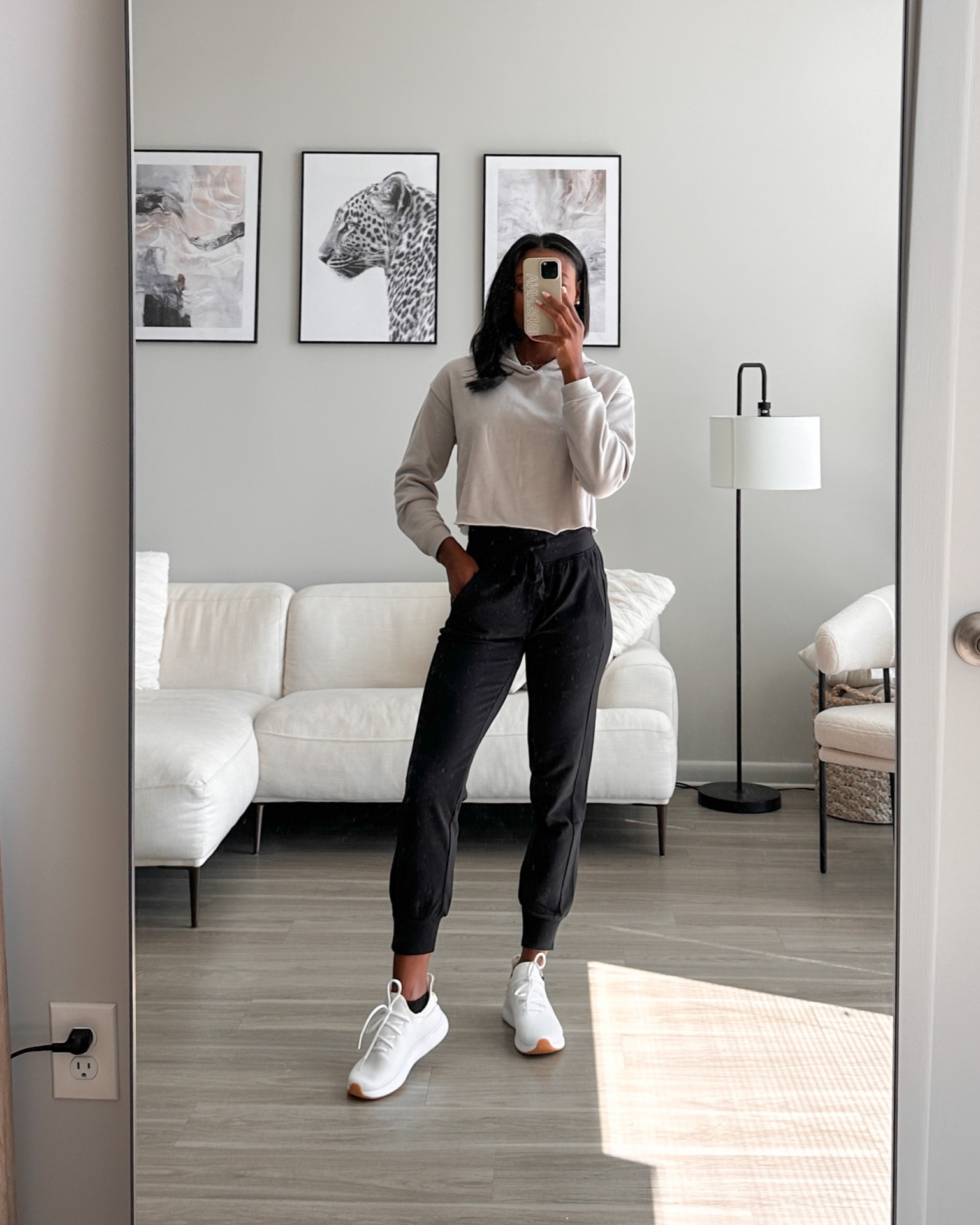 These black joggers and crop hoodie are both under $30! 

Cozy fall outfit, travel outfit, athleisure, outfit for running errands, Adidas sneakers 

#LTKtravel #LTKshoecrush #LTKunder50