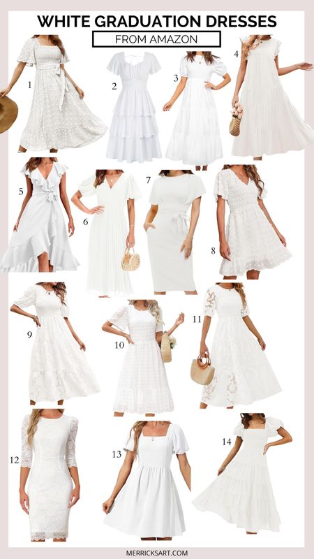 @amazon white dresses for graduation 

#LTKstyletip #LTKSeasonal #LTKfindsunder50