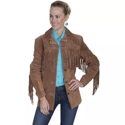 Scully Women's Leather Suede Fringe Jacket | Tractor Supply