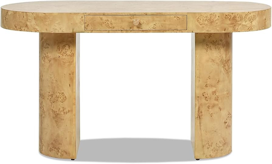 Jennifer Taylor Home Jesse 55.5" Single Drawer Storage Burl Wood PC Computer Home Office Bedroom ... | Amazon (US)