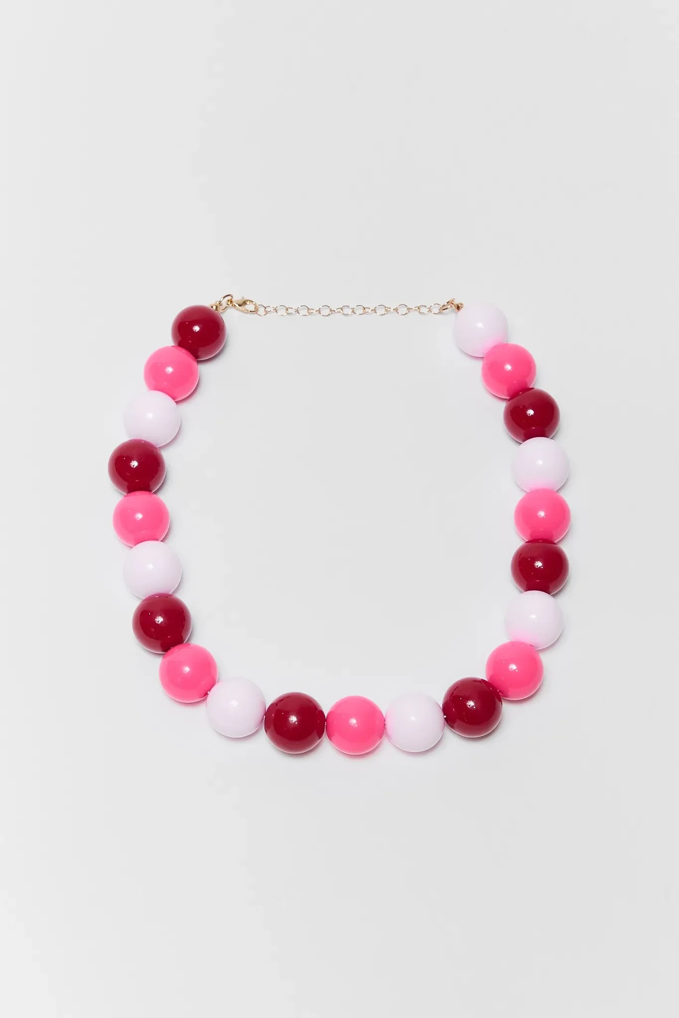 Pink Multi Chunky Beaded Necklace | Avara