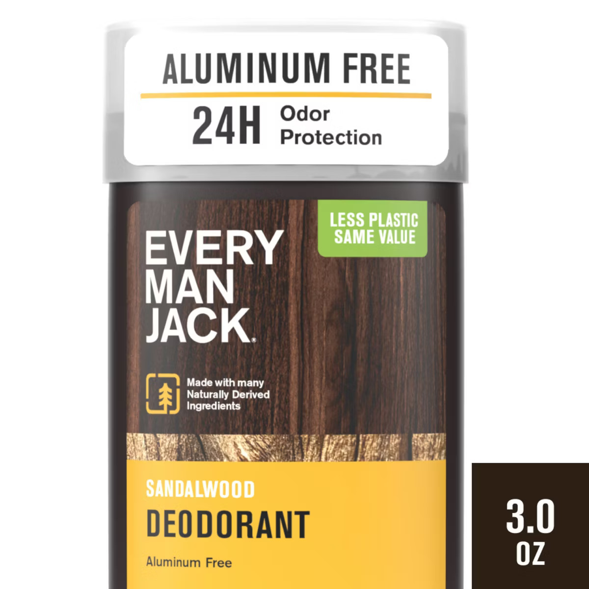 Every Man Jack Sandalwood Men's Natural Deodorant - Aluminum-Free 3oz | Target