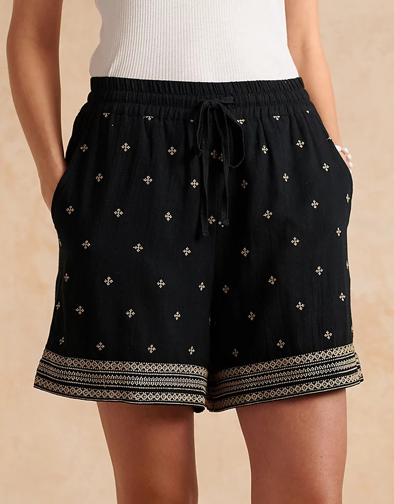 Embroidered Shorts | Skirts & Shorts | The  White Company | The White Company (UK)