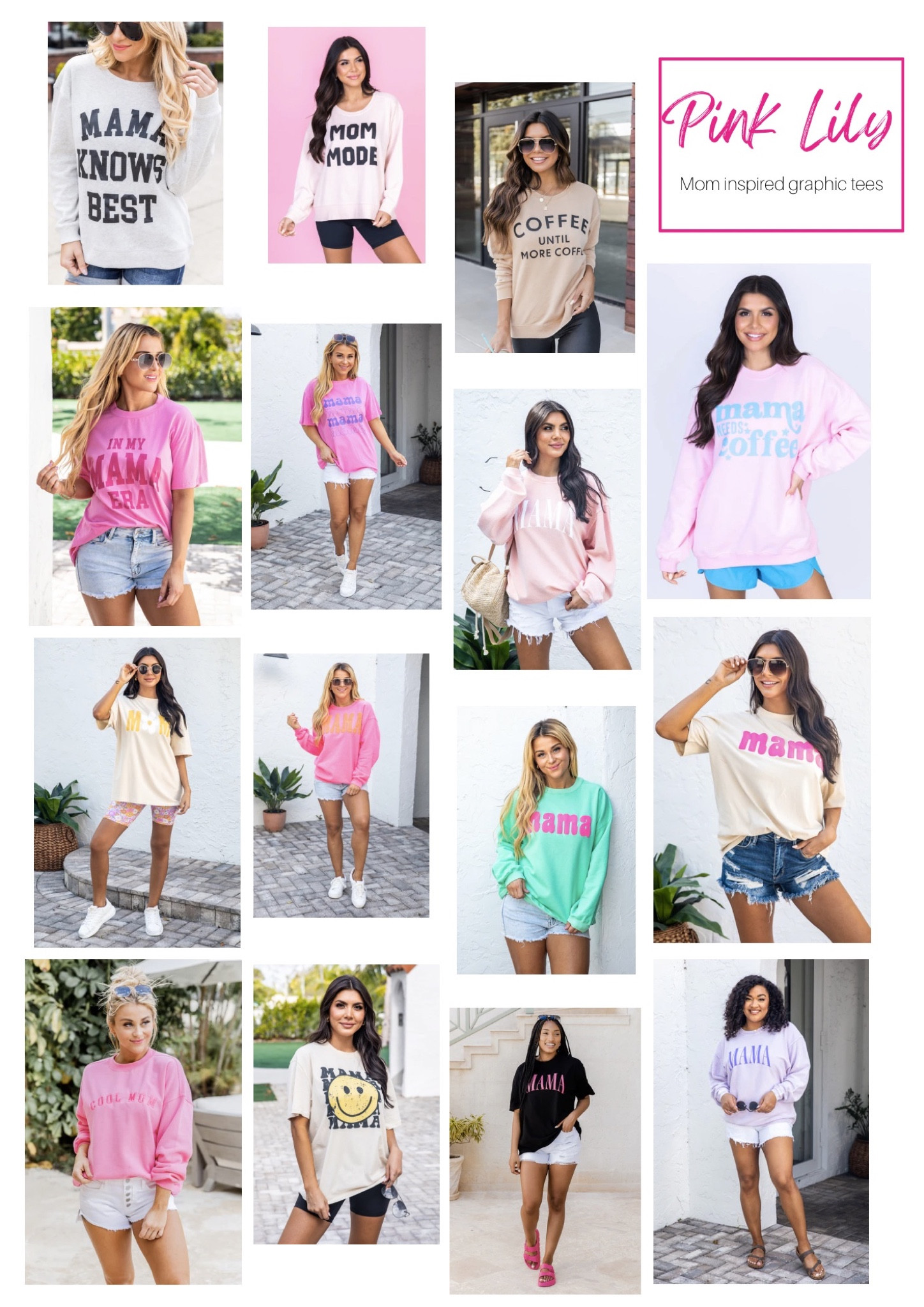 Some of the cutest “Mama” tops from Pink Lily!! Cute for Spring and Summer!! 

#LTKunder50 #LTKfamily