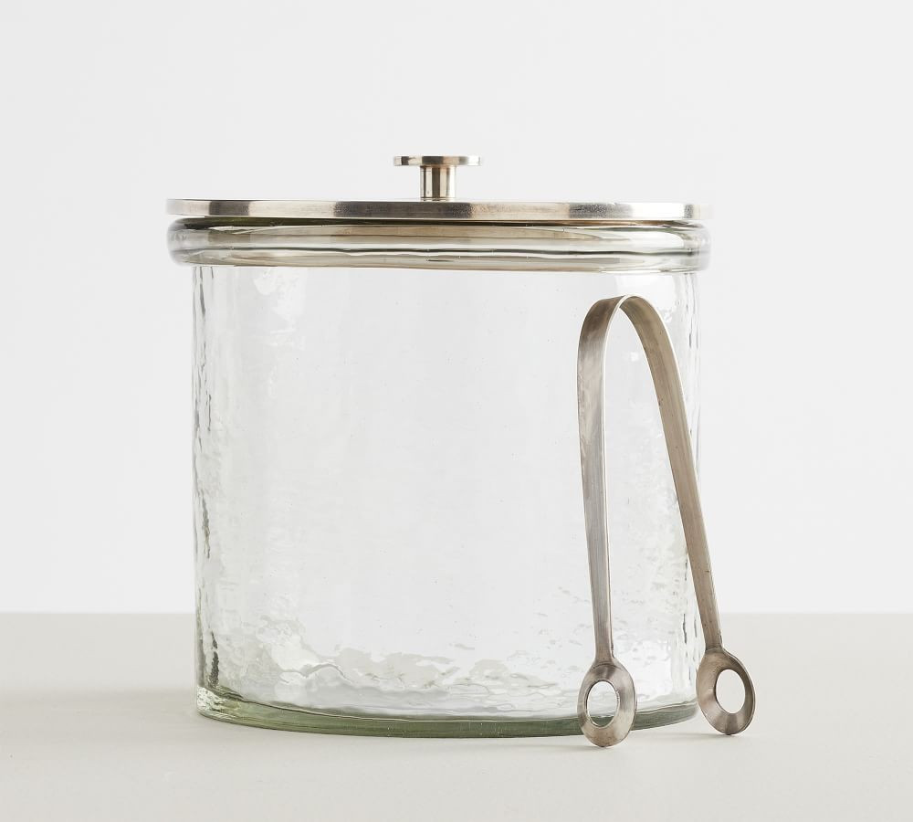 Handmade Hammered Glass Ice Bucket | Pottery Barn (US)