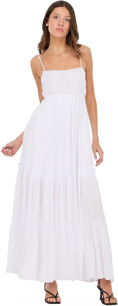 Forever 21 Women's Smocked Maxi Dress | Amazon (US)