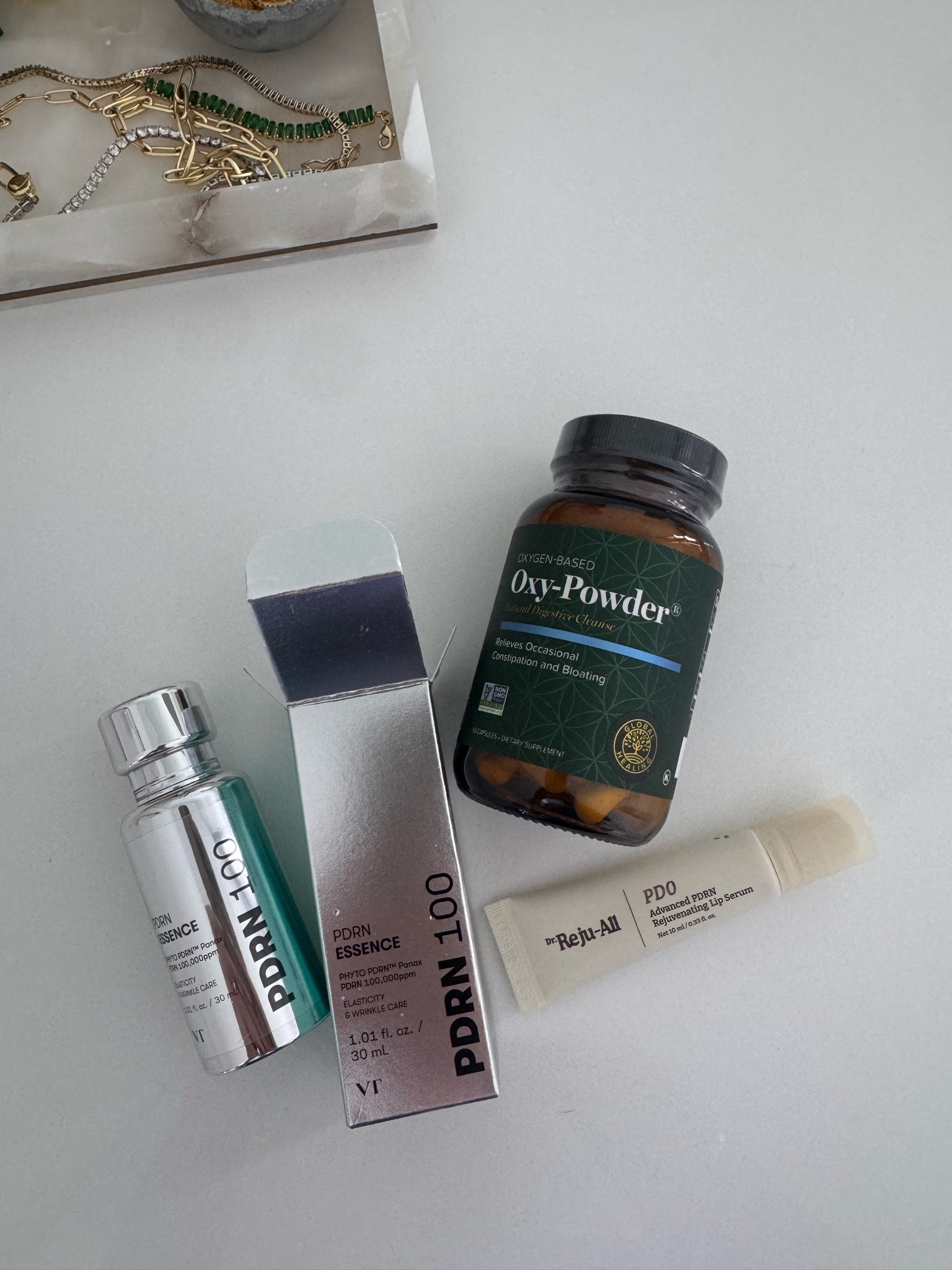 apparently i’ve entered my “if i finish it, i’m immediately reordering it” era 💅🏼✨

a little REFILL + one new addition situation this week because these have officially earned permanent real estate in my routine:

✨ PDRN face lotion — REFILL. i get the hype. PDRN is known for supporting skin repair + regeneration, hydration, elasticity and that plump, healthy-looking glow. basically… tired skin, but make her look alive again.

💨 Oxy-Powder — REFILL. iykyk. my go-to for occasional constipation + keeping things moving and feeling a whole lot less backed up. not glamorous, but neither is being bloated 😂

💋 NEW: REJŪ-ALL PDRN Rejuvenating Lip Serum — because if i love PDRN on my face, obviously my lips needed to be invited to the party. designed to hydrate, smooth + rejuvenate dry-looking lips and give that juicy, plumped-up look without needing 47 layers of lip balm.

the best kind of haul is when 2 out of 3 are empties turned reorders. 👏🏼 that’s when you KNOW.

consider this your sign to refill the things that are actually WORKING…and maybe add one little treat to cart while you’re there. 😏

#refillrestock #beautyfavorites #wellnessfavorites #pdrnskincare #theglitteroption

#LTKOver40 #LTKBeauty #LTKgrwm