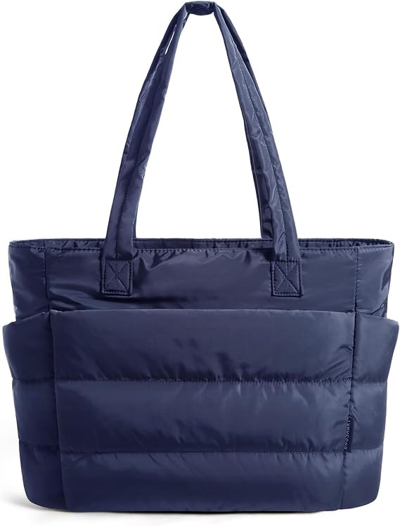 BAGSMART Tote Bag for Women, Lightweight Puffy Tote Bag with Compartments Shoulder Bag Handbag fo... | Amazon (US)