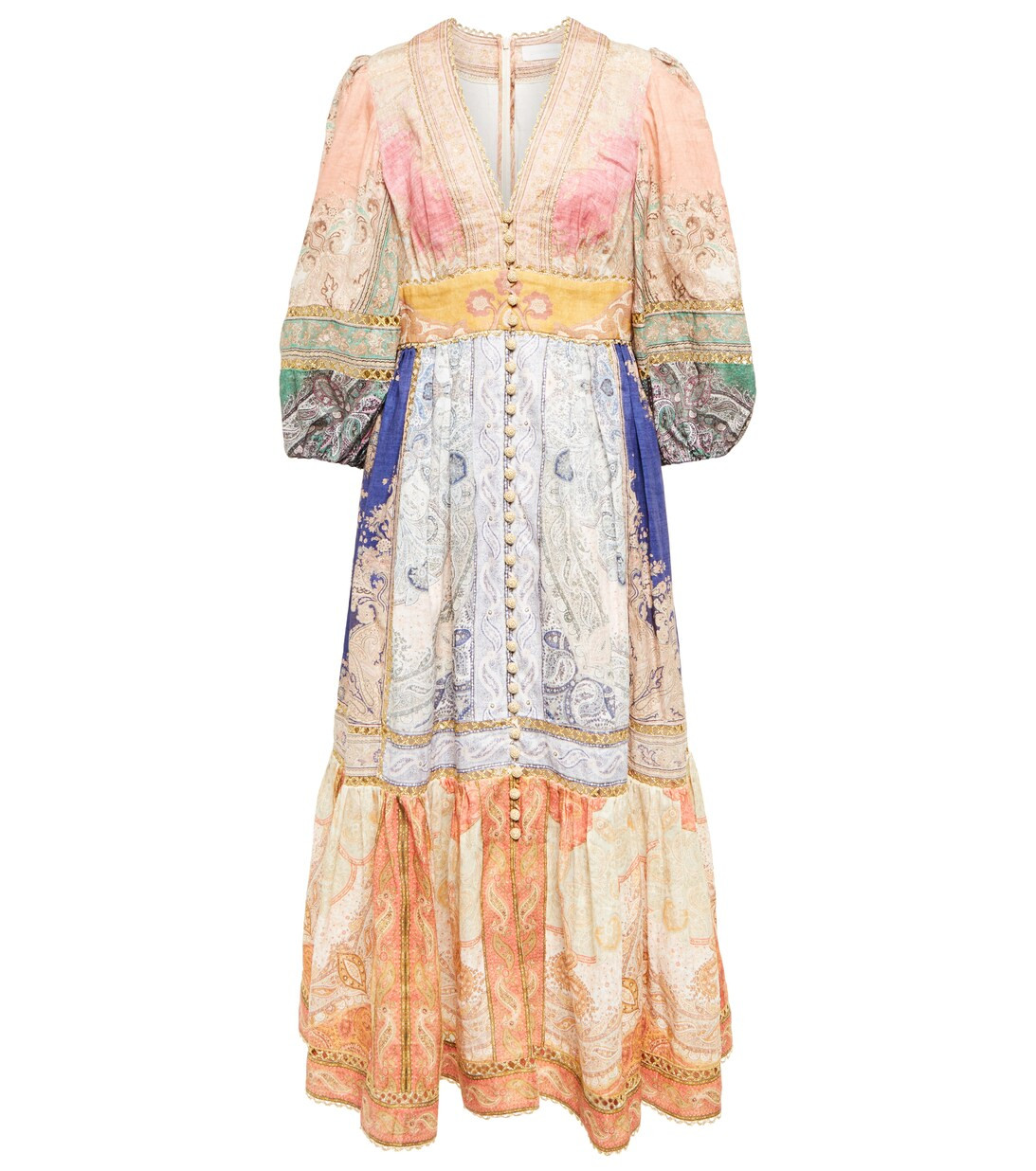 ZimmermannAnneke Lantern printed linen midi dress | Mytheresa (US/CA)