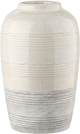 Decorative Ceramic Vases for Flower Two-Tone Boho Flower Vase for Flower Arrangement Table Center... | Amazon (US)