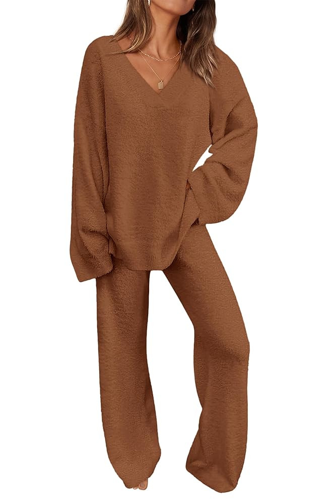 PRETTYGARDEN Lounge Sets for Women Two Piece Sweaters Pajama Set Fall Fashion 2025 Loungewear Out... | Amazon (US)