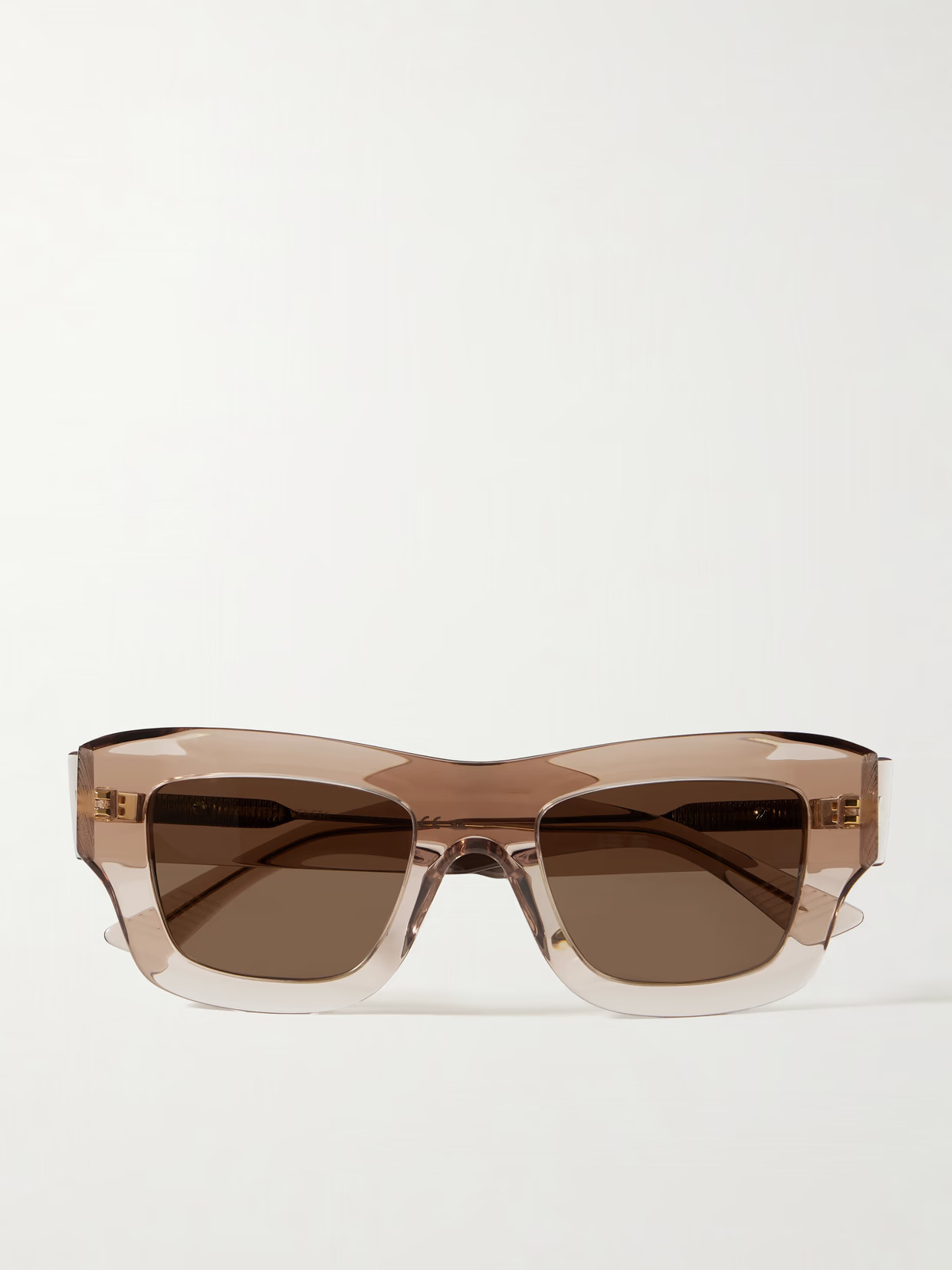 BOTTEGA VENETA EYEWEAR - Square-frame Acetate Sunglasses - Neutrals | NET-A-PORTER (US)