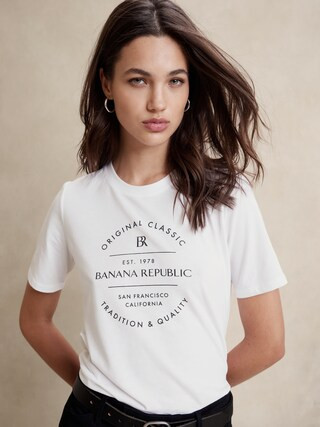 Classic Logo T-Shirt | Banana Republic Factory