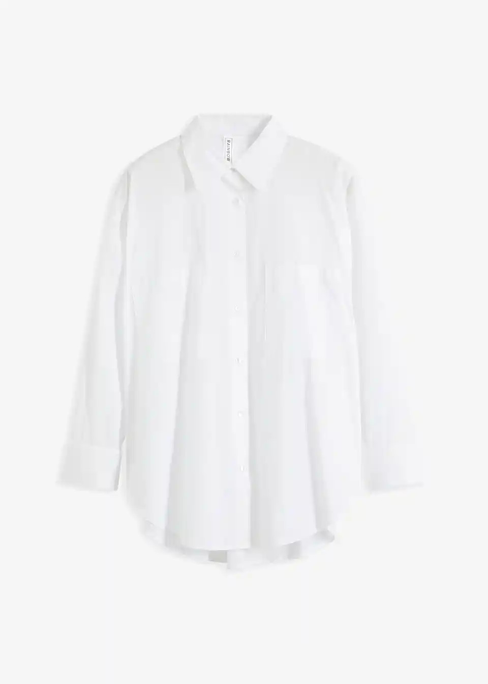 Oversize-Hemdbluse aus reiner Baumwolle | Bonprix DE