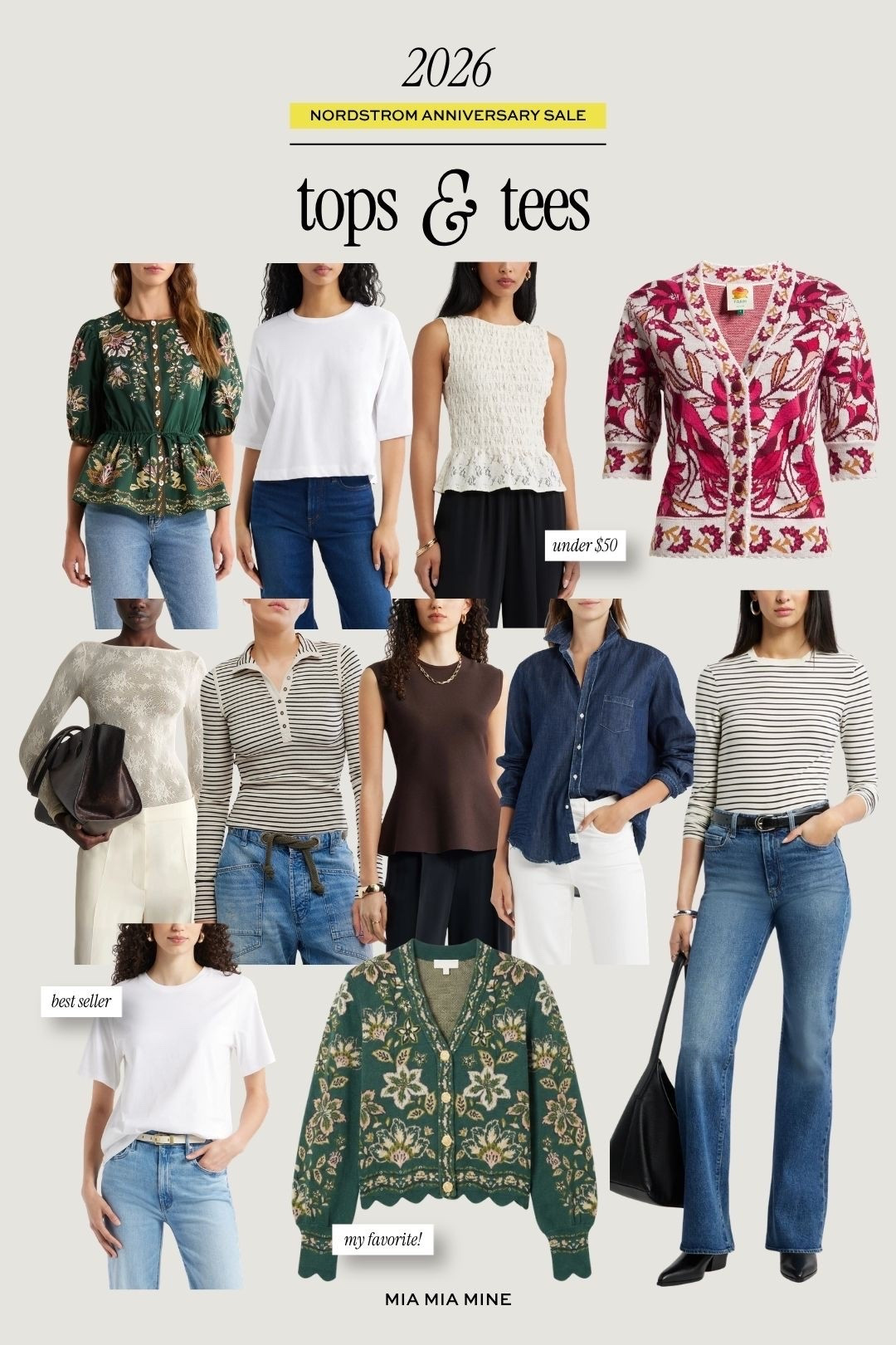Here’s what’s worth buying from the Nordstrom anniversary sale this year! 
NSALE 2026 finds
The white tees, farm Rio tops and cardigans, and lace tops

#LTKSeasonal #LTKOver40 #LTKSaleAlert