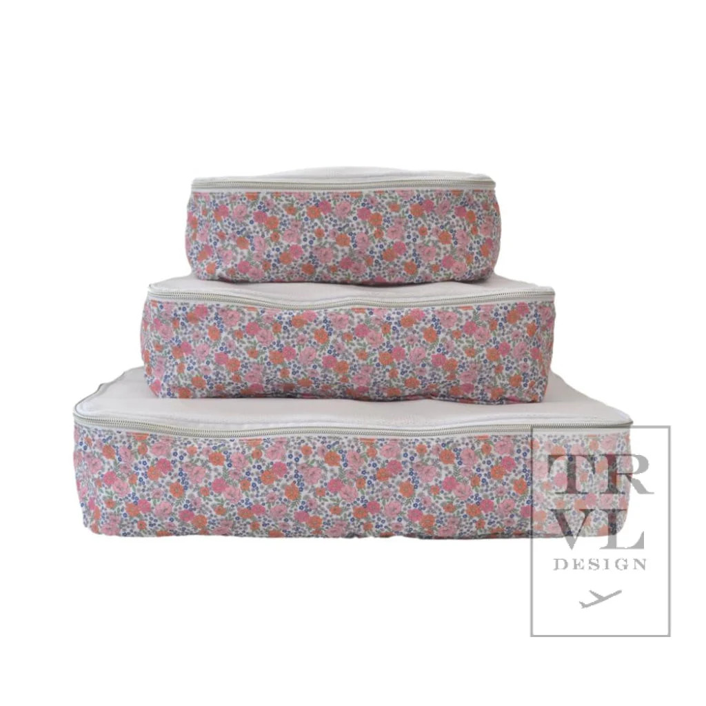 PACKING SQUAD packing cubes  - GARDEN FLORAL  NEW! | TRVL DESIGN