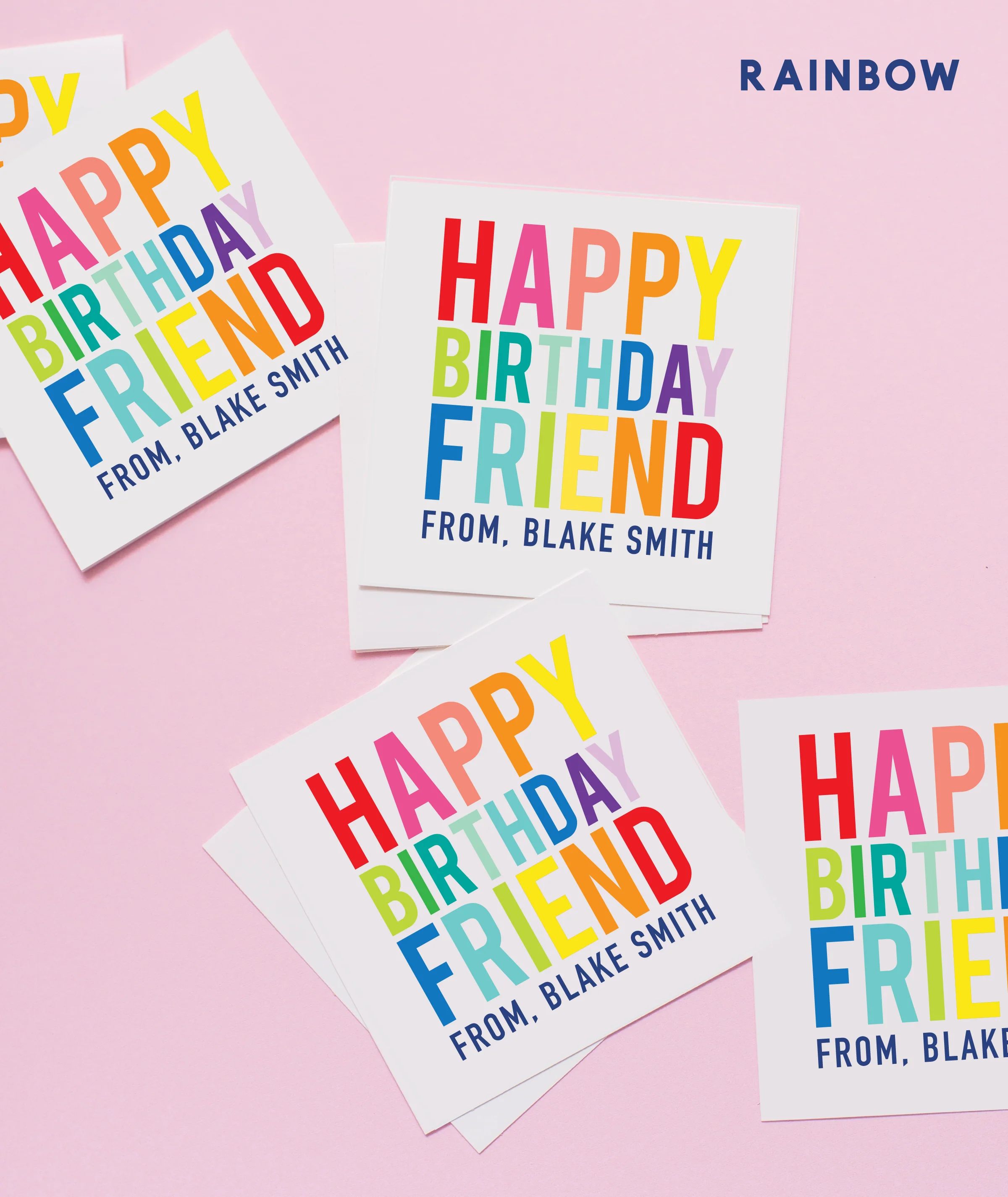 Happy Birthday Friend Stickers | Joy Creative Shop