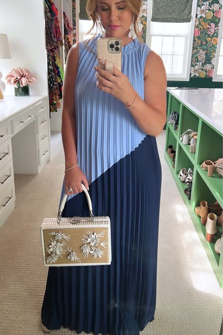 Blue two toned pleated maxi dress!  Great for weddings, vacations and summer soirées!  

#kbstyled #maxidress #maxidresses #summerdresses

#LTKstyletip #LTKwedding #LTKtravel