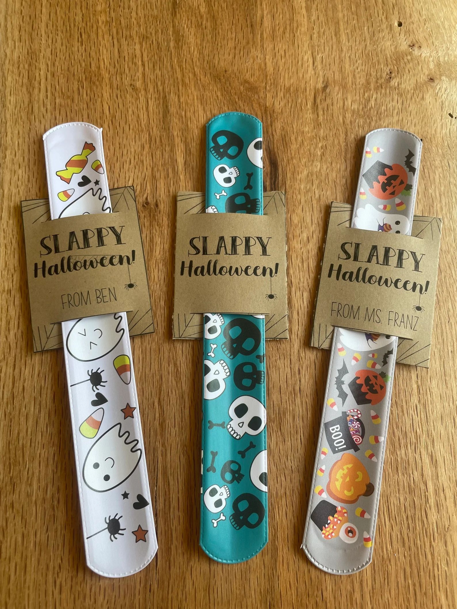 Assembled Slappy Halloween Tags With Slap Bracelets Non-candy - Etsy | Etsy (US)