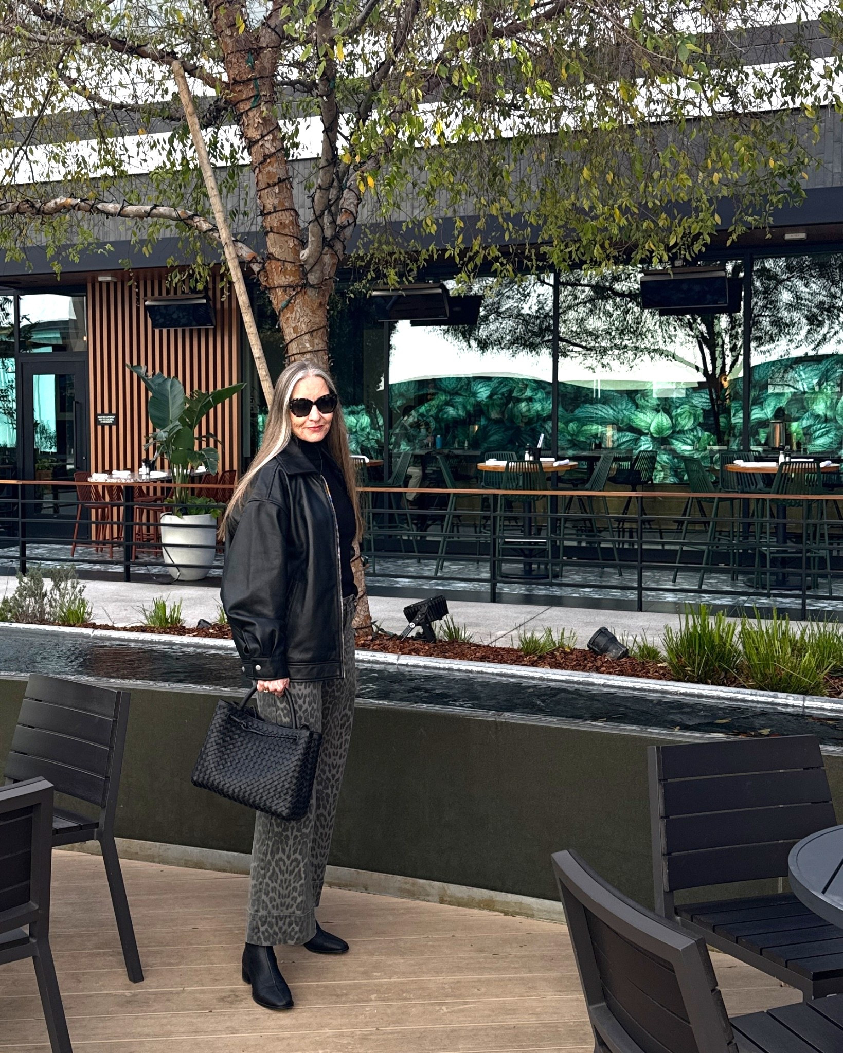Midsize midlife minimalist style … #greenleopardjeans - size down, oversized leather bomber, comfortable stretch leather boots #minimaliststyle #midlife #midsizestyle #ootd #leopard #edgyover40

#LTKMidsize #LTKdayinmylife #LTKOver40