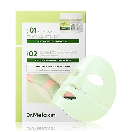 Dr.Melaxin CACTOX DE-PUFFING PORE TOX GEL MASK 4EA with Cactus Cooling Reduce Puffiness & Pore Ti... | Amazon (US)
