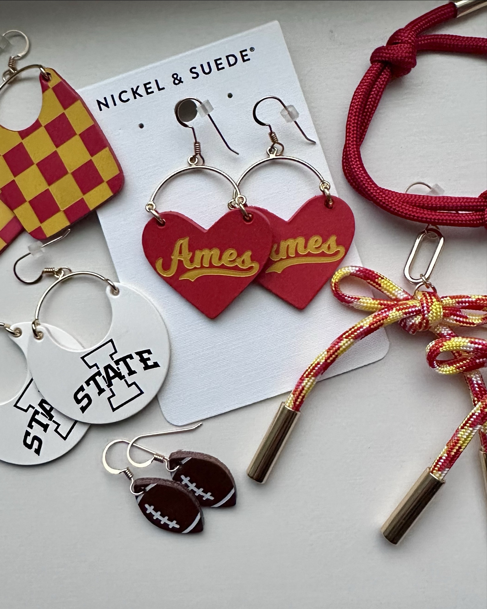 #ad Obsessed with these Iowa State jewelry pieces from @nickelandsuede ❤️💛
Perfect for game days, alumni events, or just everyday outfits when you still wanna rep your school!

#LTKootd #LTKGiftGuide #LTKBeauty