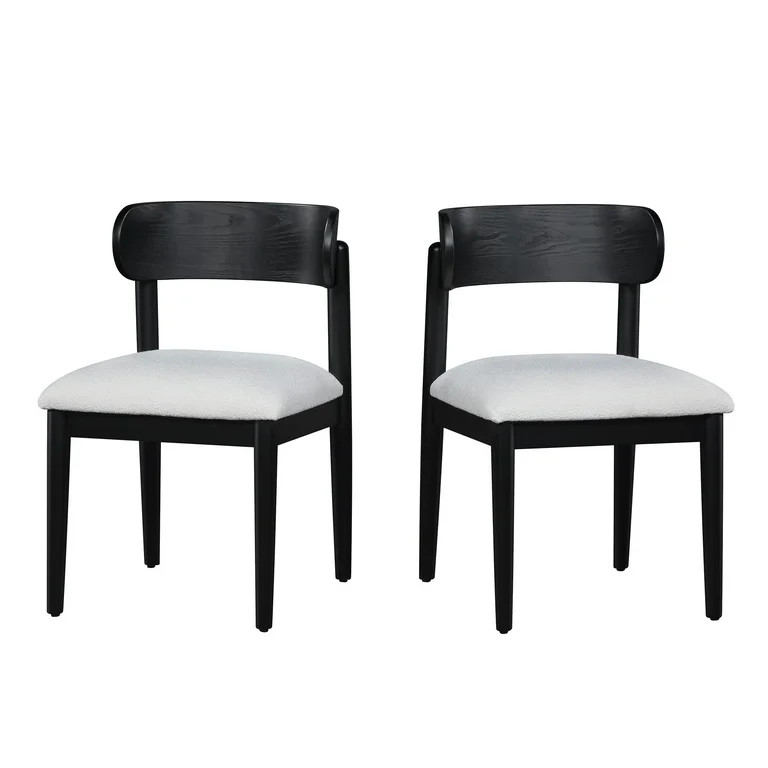 Beautiful Drew Dining Room Chair by Drew Barrymore, Rich Black Finish, 2 Pack | Walmart (US)