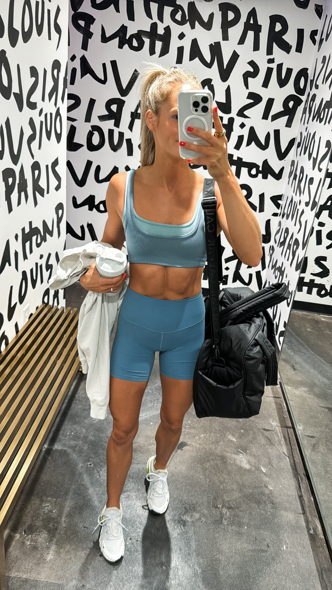 Wearing size XS/S top and size 4 shorts 

#LTKActive #LTKFitness