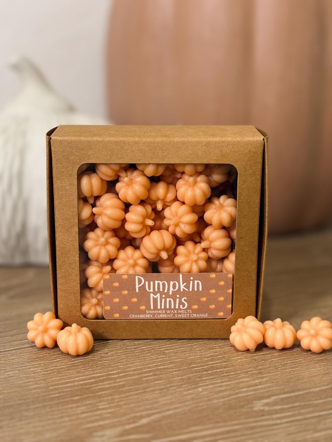 Pumpkin Minis Wax Melts Orange Cranberry Mandarin Scent Shimmering Wax Melts Pumpkin Shaped Wax F... | Etsy (US)