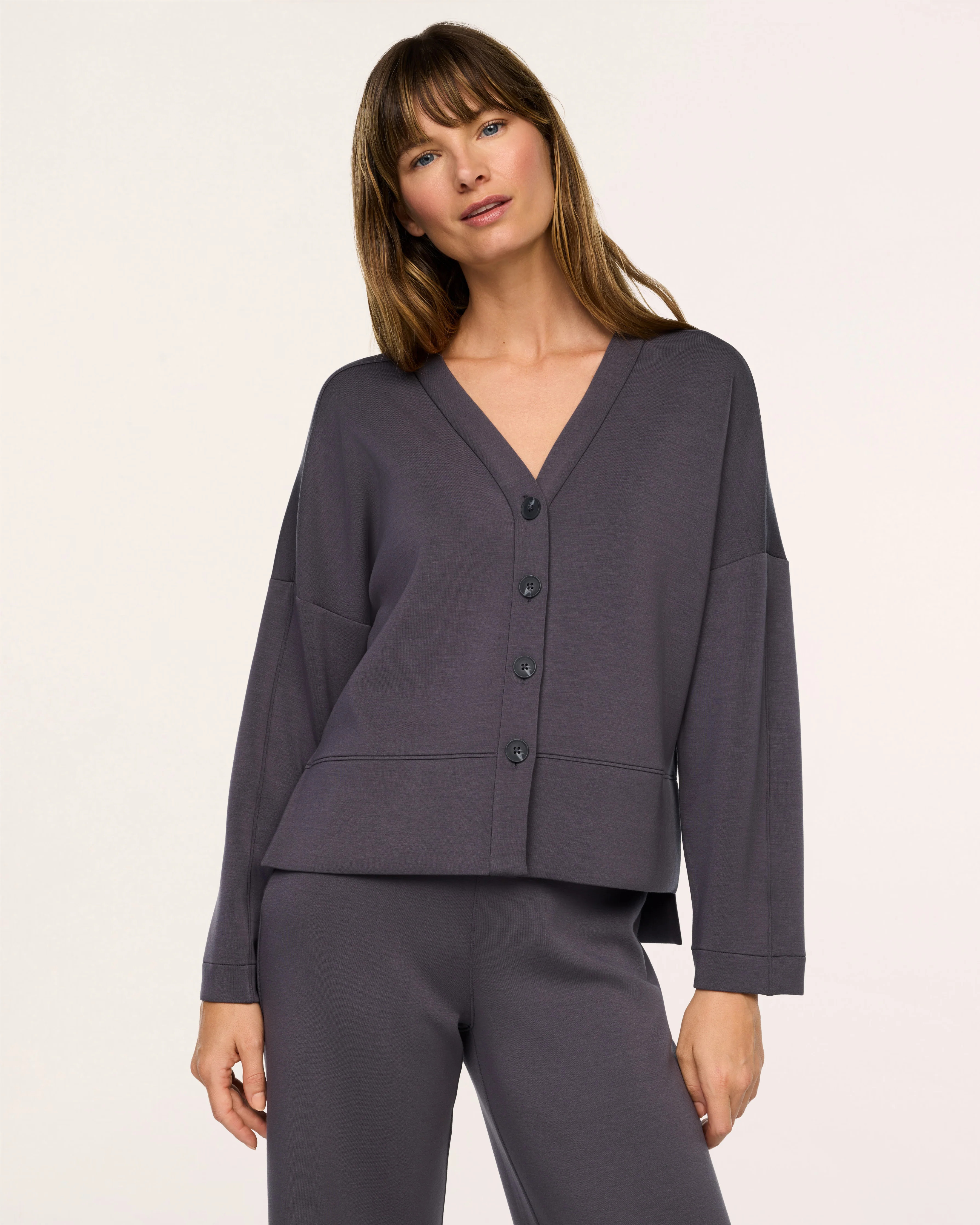 SPANX AirEssentials® Cardigan | Dark Slate 1X | Spanx