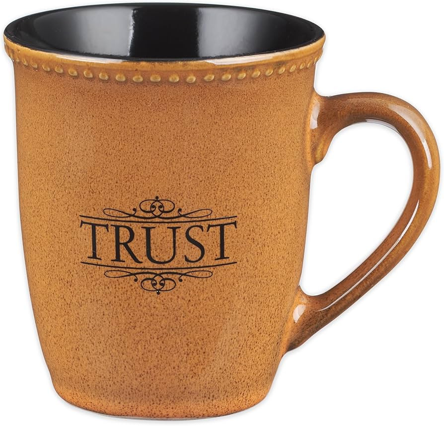 Christian Art Gifts Saddle Tan Stoneware Coffee Mug – 13 oz. Microwave and Dishwasher-safe Lead... | Amazon (US)