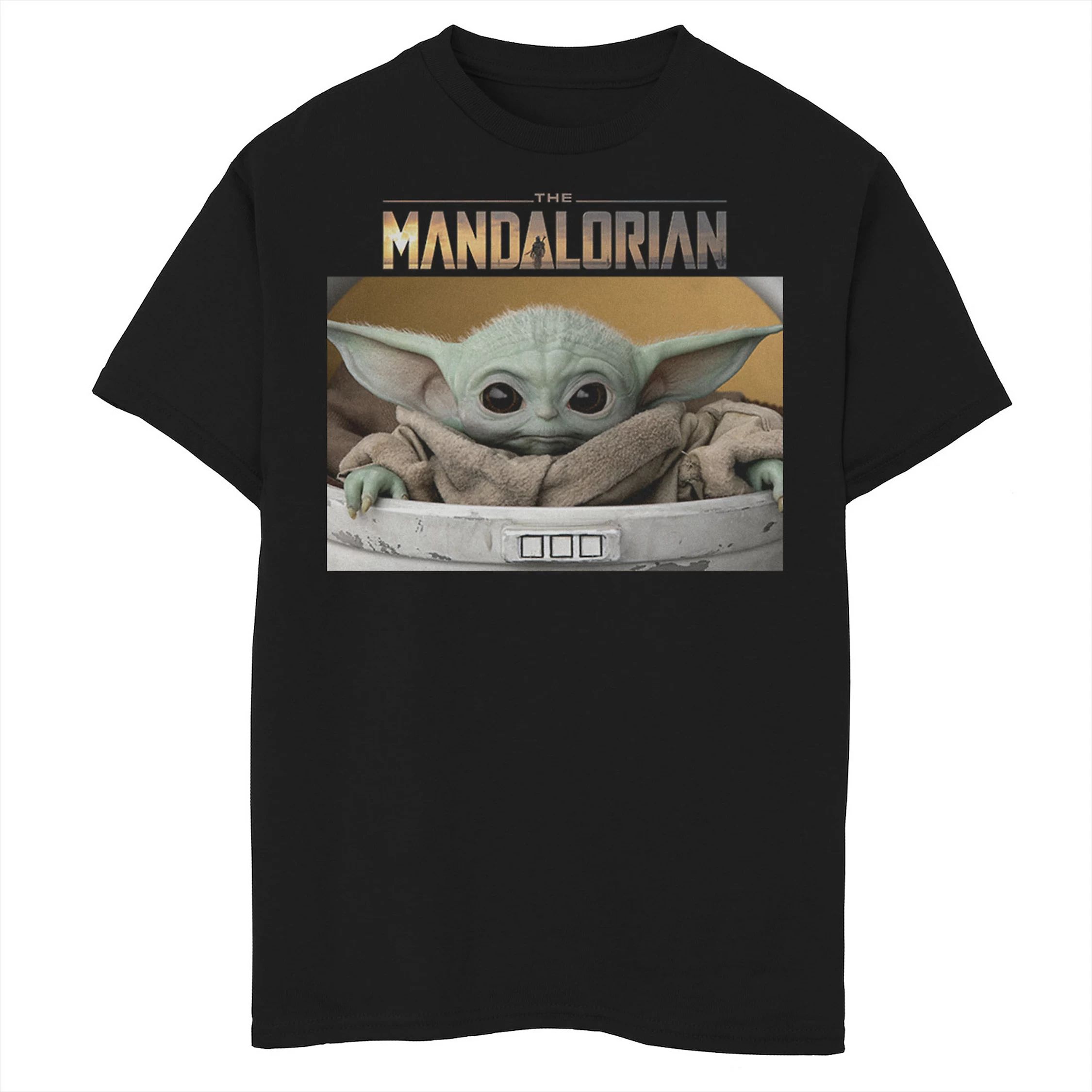 Boys 8-20 Star Wars The Mandalorian The Child aka Baby Yoda Big Eyes Portrait Logo Graphic Tee | Kohl's