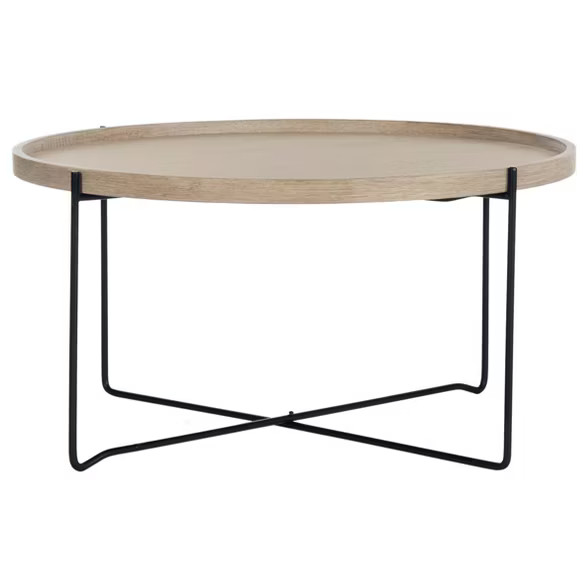 Auden Mid-Century End Table - Light Gray & Black - Safavieh | Target