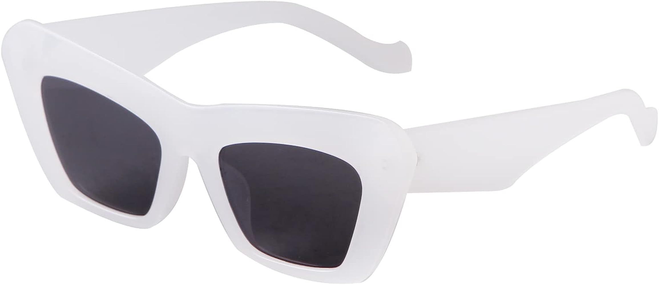 SDinm Square Cat Eye Sunglasses for Women Vintage 70s Cateye Thick Frame Sunglasses Y2K Sun Glass... | Amazon (US)