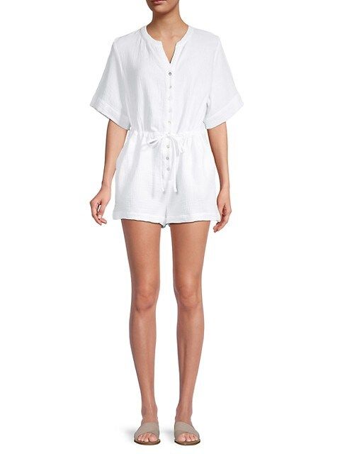 Crinkle Belted Playsuit | Saks Fifth Avenue OFF 5TH