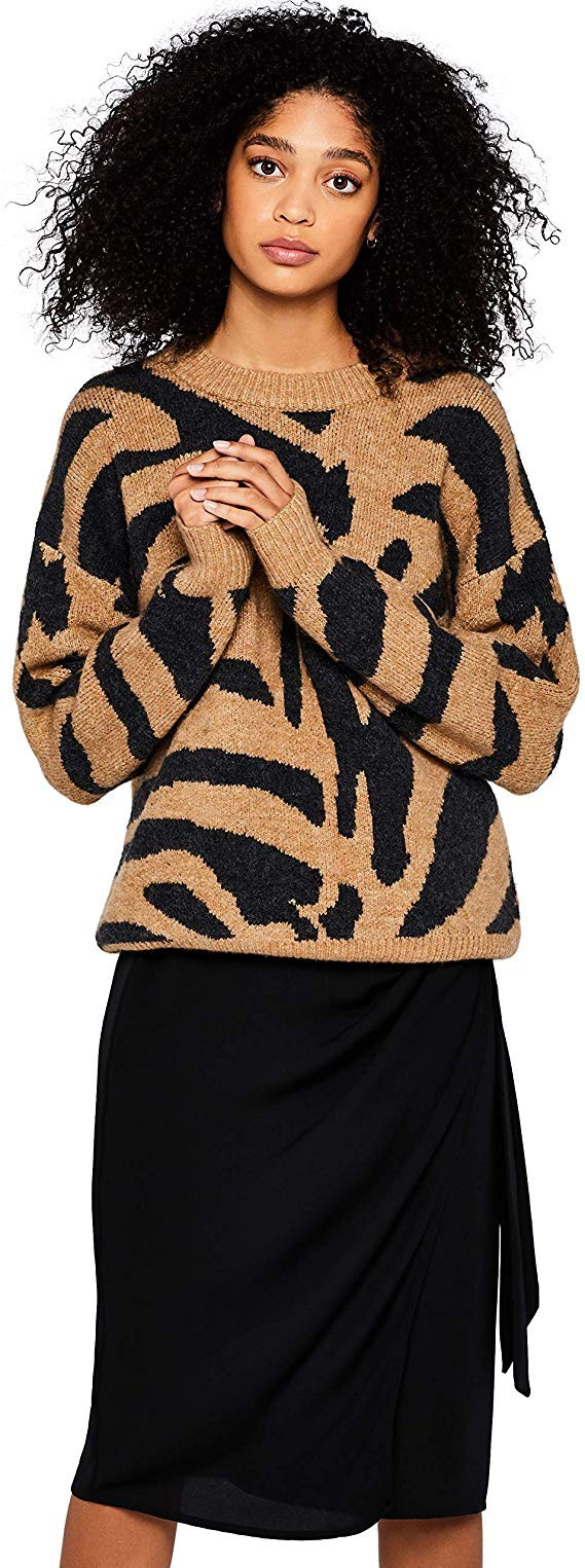 Amazon Brand - find. Women's Drop Shoulder Tiger sweater | Amazon (US)