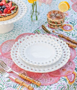 x Nellie Howard Ossi Collection King White Salad Plate | Dillard's