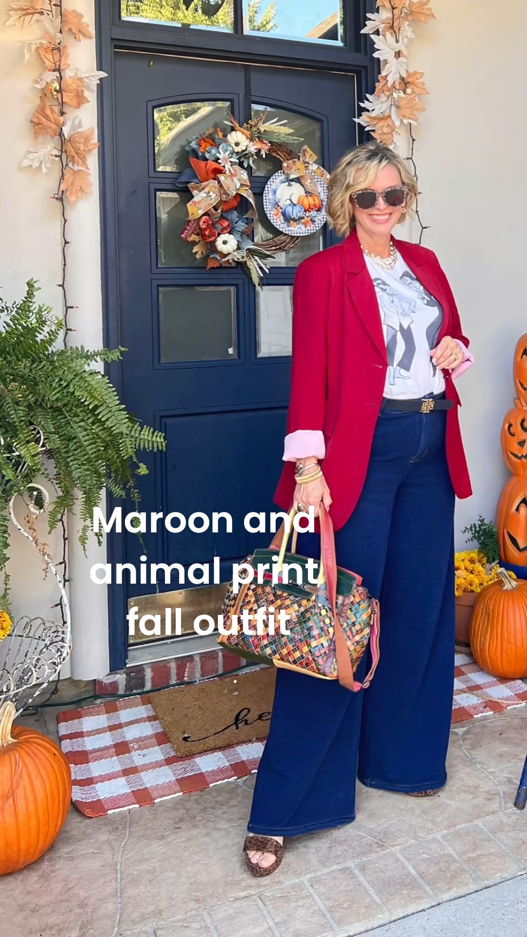 Maroon jacket and the best sweatpants jeans on the market! They make Frankie wanna dance!

#LTKWorkwear #LTKHalloween #LTKMidsize